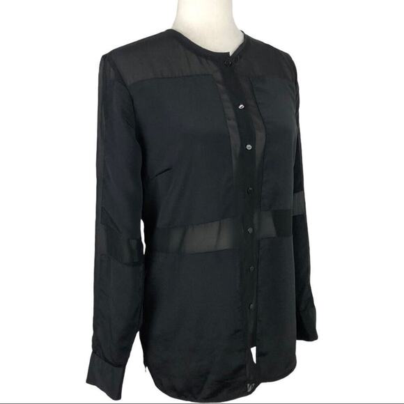 W118 By Walker Baker Benjamin Back Blouse Sheer XS - Picture 1 of 12